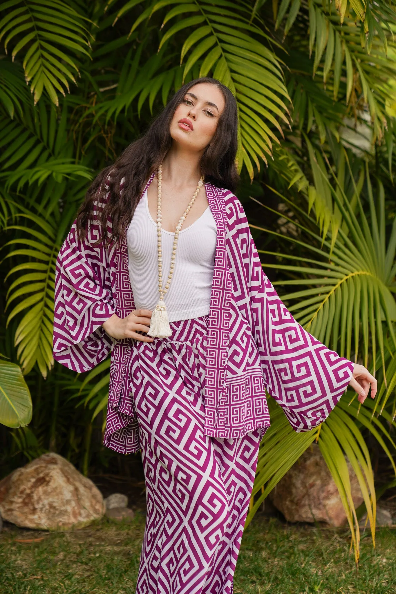 Tribal Tides Short Kimono