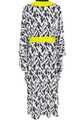 Tulum – Feathers Kimono (Neon Yellow)