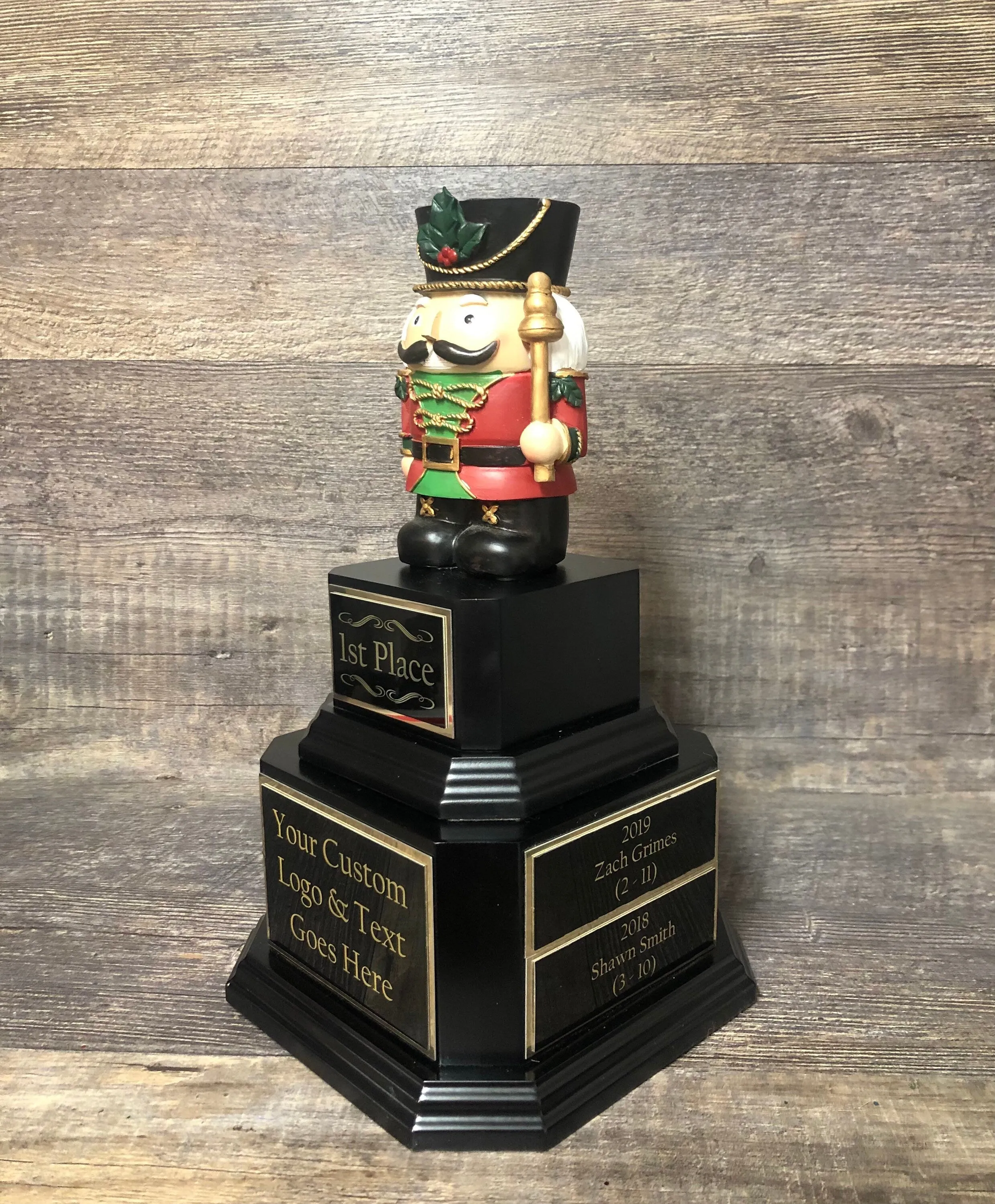 Ugly Sweater Trophy Contest Nutcracker Perpetual Christmas Trophy Ugliest Sweater Holiday Party Award Winner Holiday Cookie Bake Off