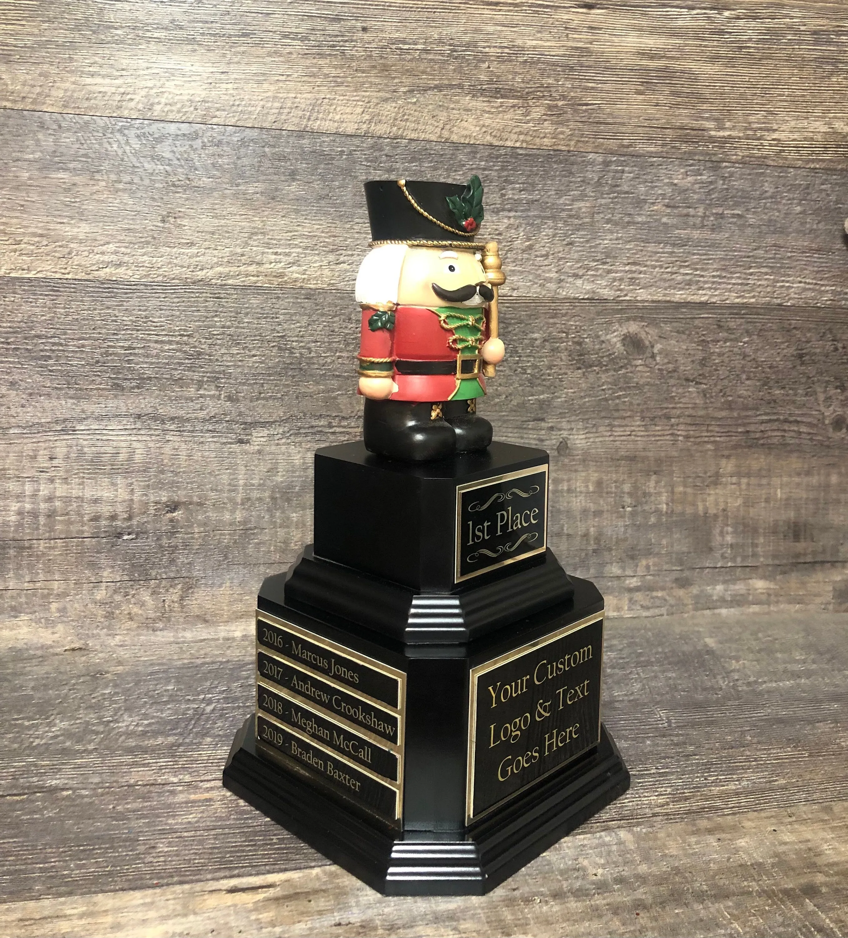 Ugly Sweater Trophy Contest Nutcracker Perpetual Christmas Trophy Ugliest Sweater Holiday Party Award Winner Holiday Cookie Bake Off
