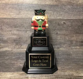 Ugly Sweater Trophy Contest Nutcracker Perpetual Christmas Trophy Ugliest Sweater Holiday Party Award Winner Holiday Cookie Bake Off