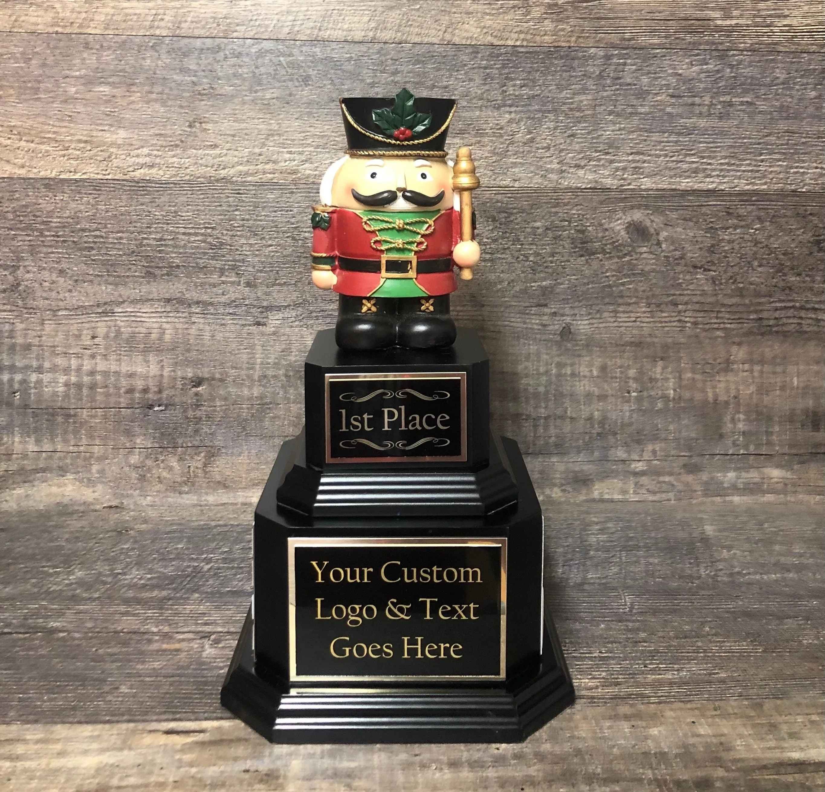 Ugly Sweater Trophy Contest Nutcracker Perpetual Christmas Trophy Ugliest Sweater Holiday Party Award Winner Holiday Cookie Bake Off