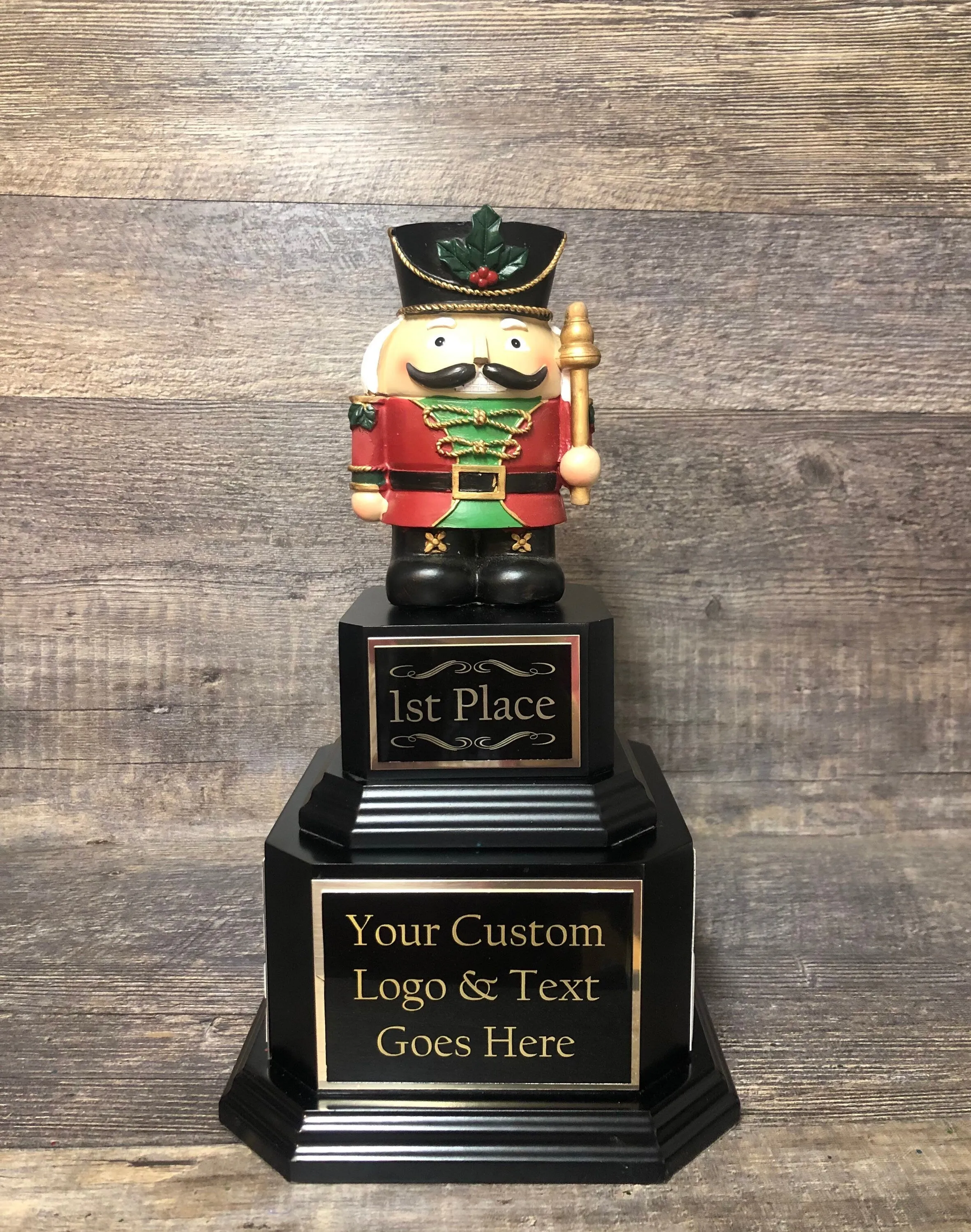 Ugly Sweater Trophy Contest Nutcracker Perpetual Christmas Trophy Ugliest Sweater Holiday Party Award Winner Holiday Cookie Bake Off