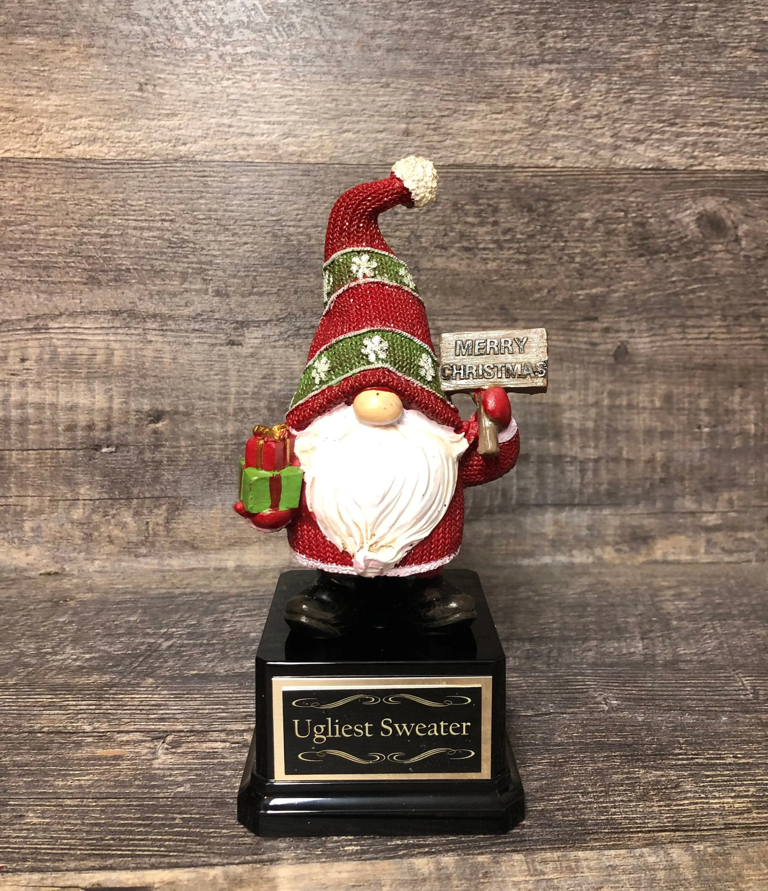 Ugly Sweater Trophy Contest Ugliest Sweater Holiday Party Award Winner Holiday Christmas Trophy Decor Cookie Bake Off