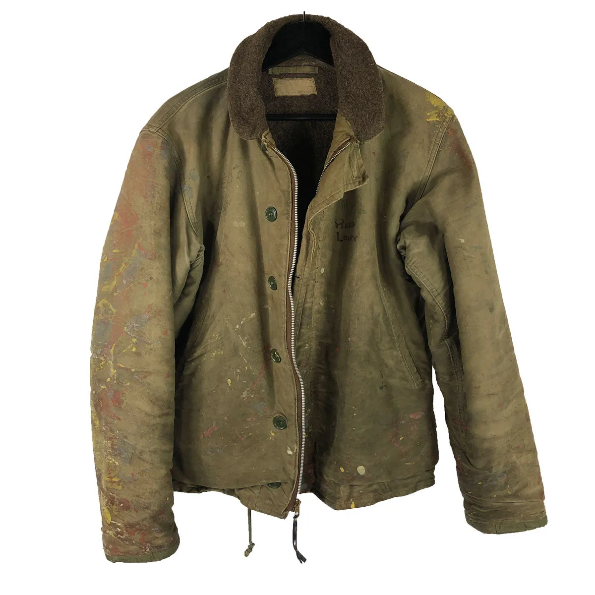 Unique Painted US Navy N-1 Deck Jacket House of Plenty B-I Volts