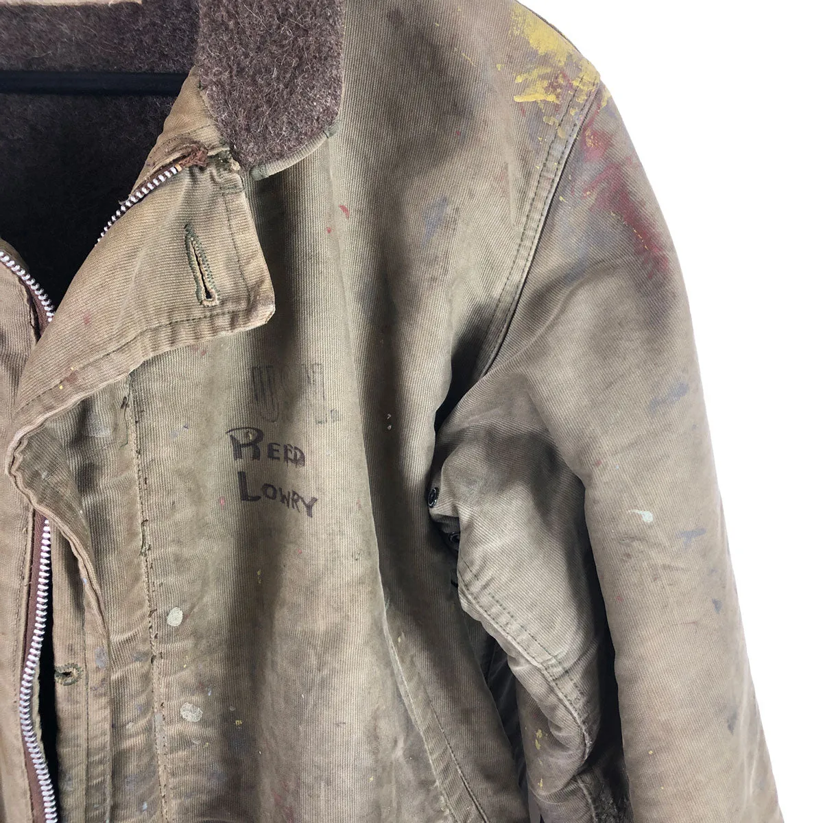 Unique Painted US Navy N-1 Deck Jacket House of Plenty B-I Volts