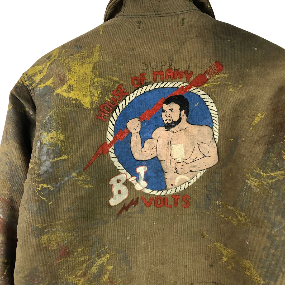 Unique Painted US Navy N-1 Deck Jacket House of Plenty B-I Volts