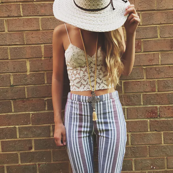 V Neck lace trim cami crop top camisoles tanks tops