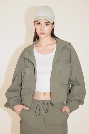 Vintage Cargo Hooded Jacket