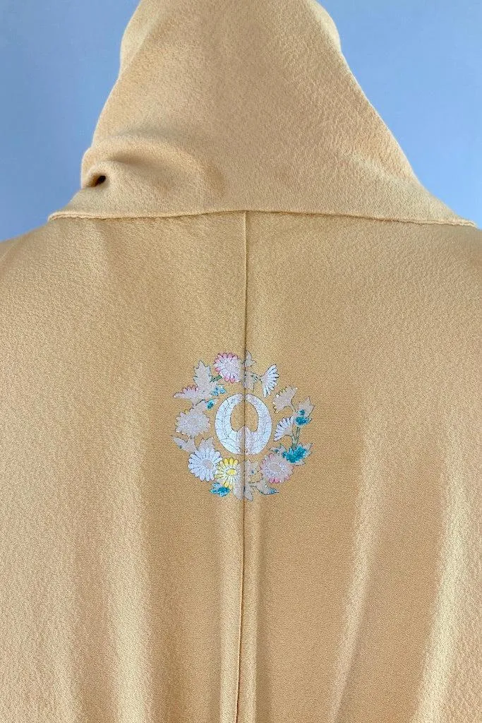 Vintage Gold Silk Kimono