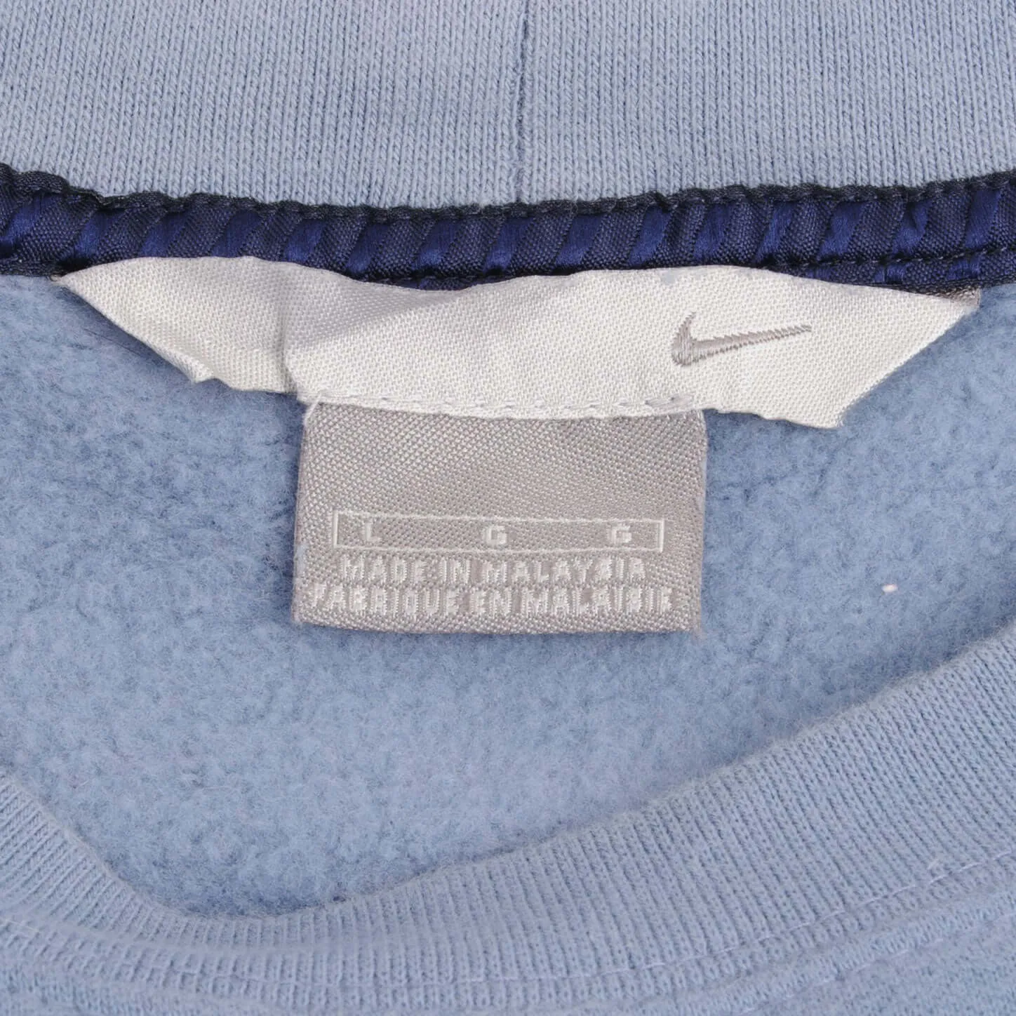 VINTAGE NIKE CLASSIC SWOOSH BLUE SWEATSHIRT 2000S SIZE LARGE