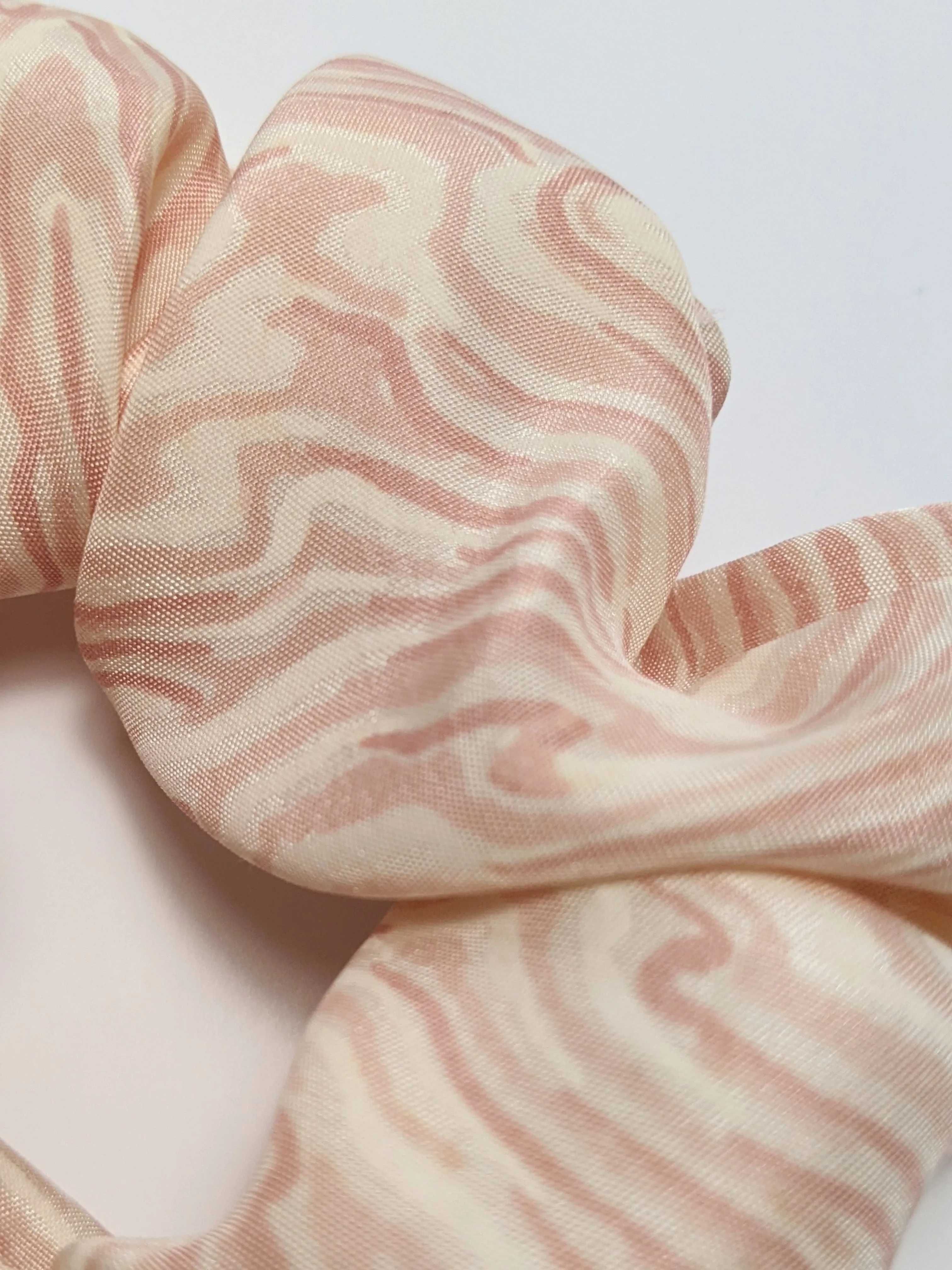 Wavy Silk Scrunchie