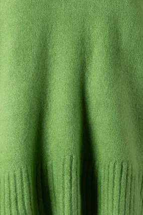 Wide Turtleneck Knit Crop Sweater