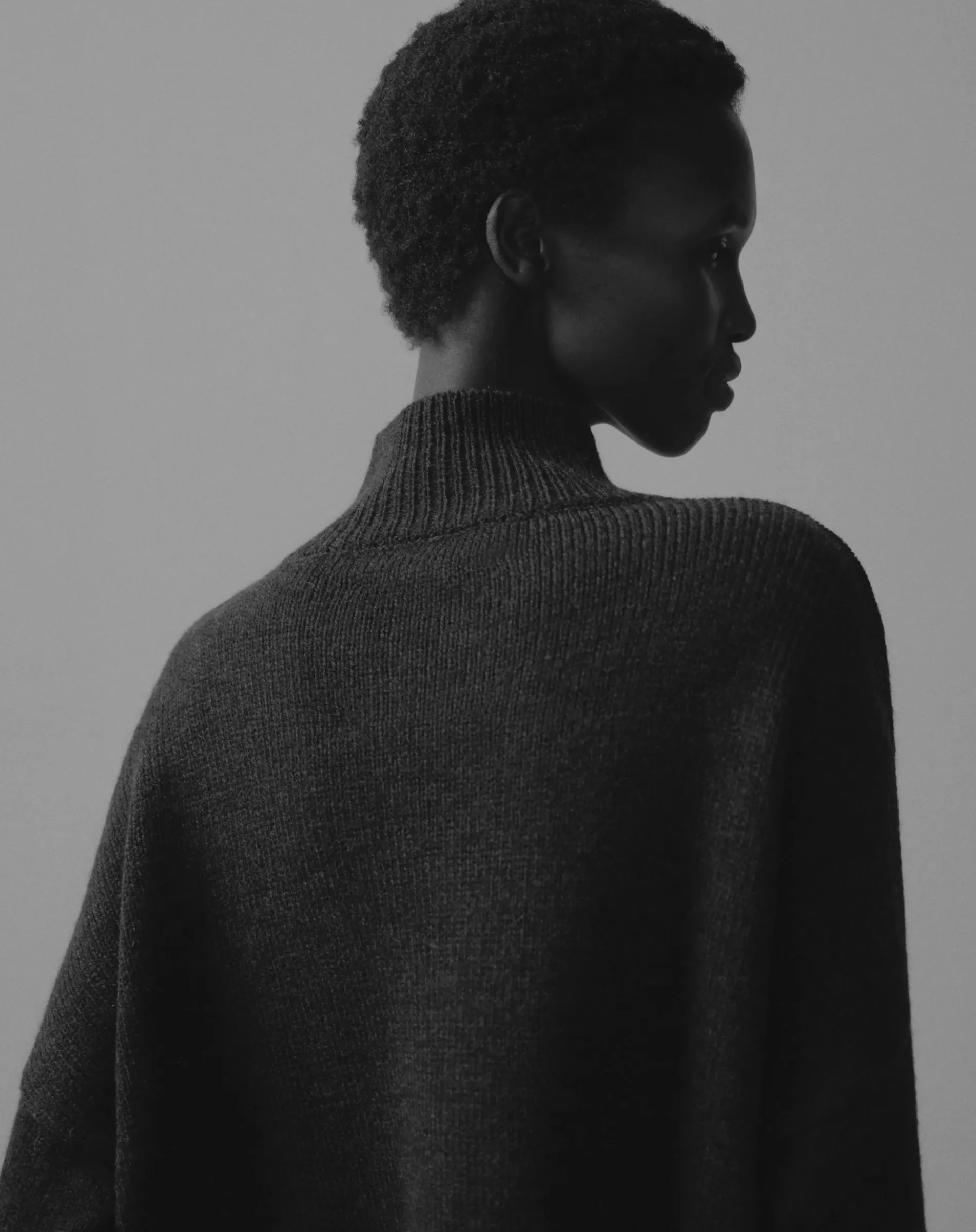 Wool   Alpaca Cardigan, Grey