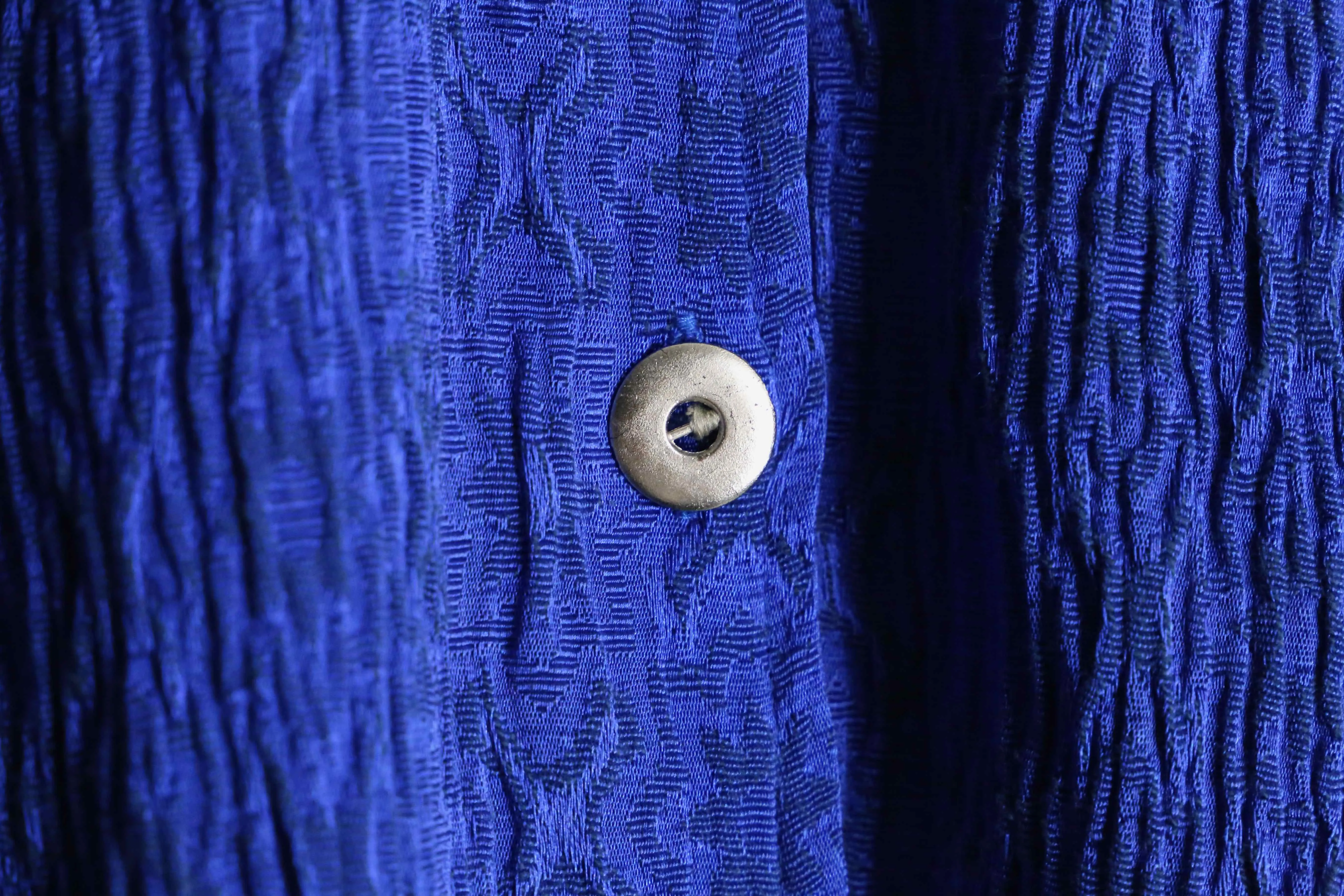 wrinkle design blue tracker jacket
