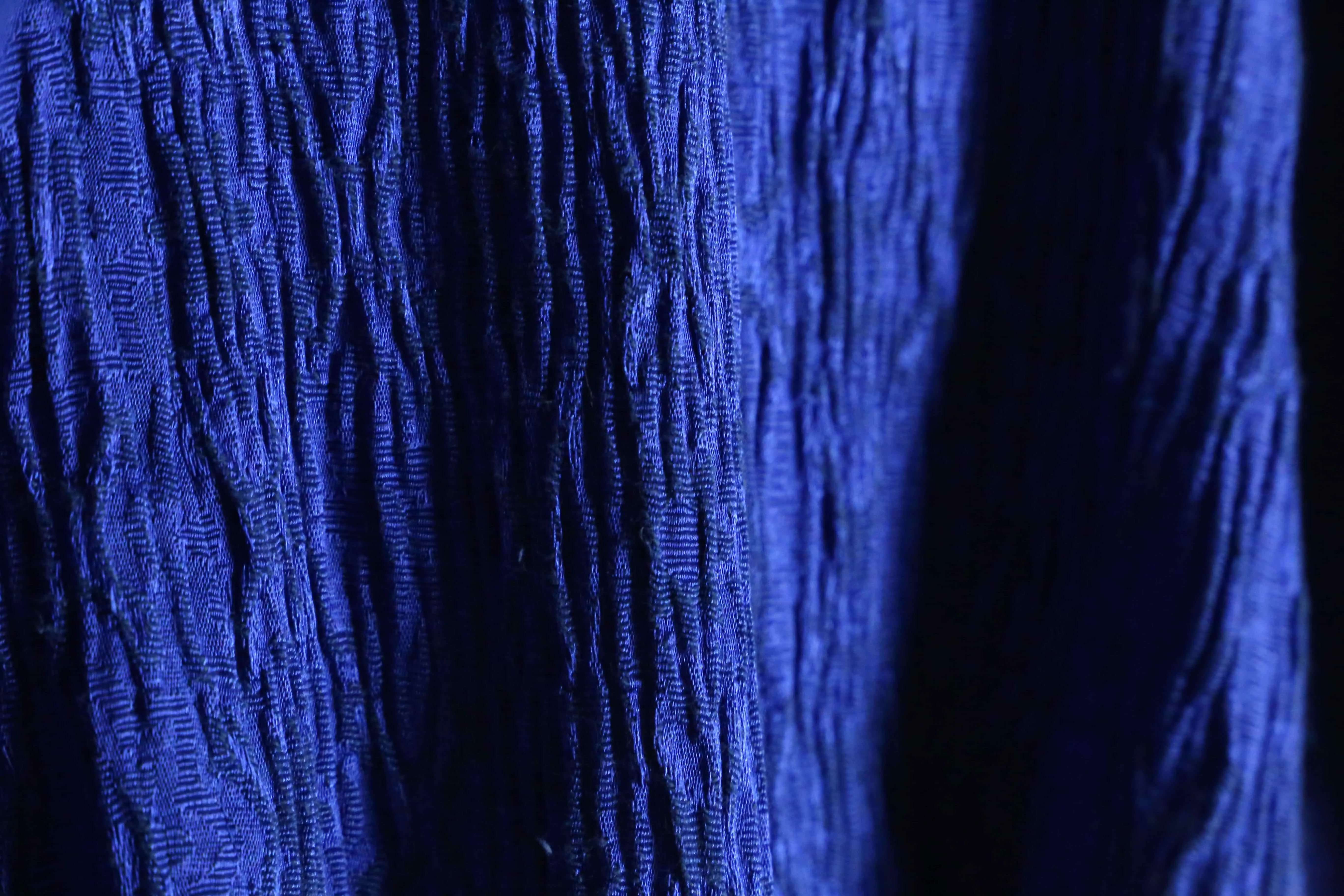 wrinkle design blue tracker jacket