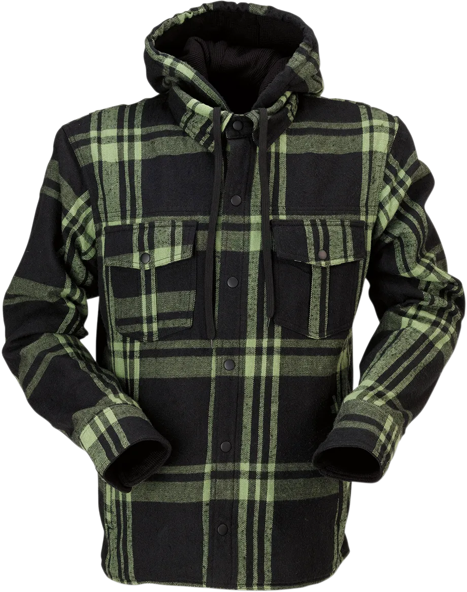 Z1R Timber Flannel Shirt - Olive/Black - 5XL 2820-5332
