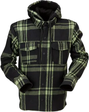 Z1R Timber Flannel Shirt - Olive/Black - 5XL 2820-5332
